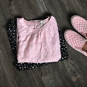 J.Crew Feminine soft pink top